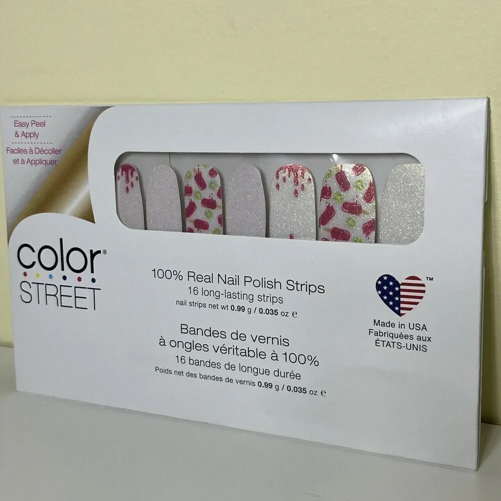Lot of 2 Color Street Nail Polish Strips Popsicles & Your Corally Invited NEW